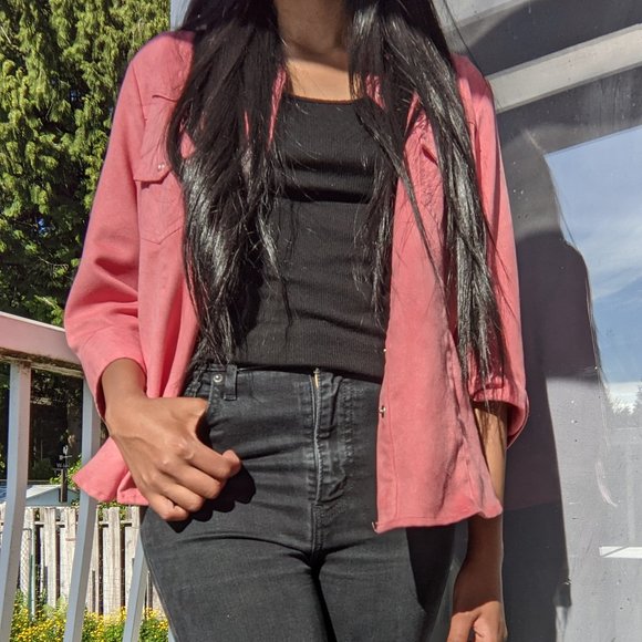 Pink Snap Button Shirt - Picture 1 of 10